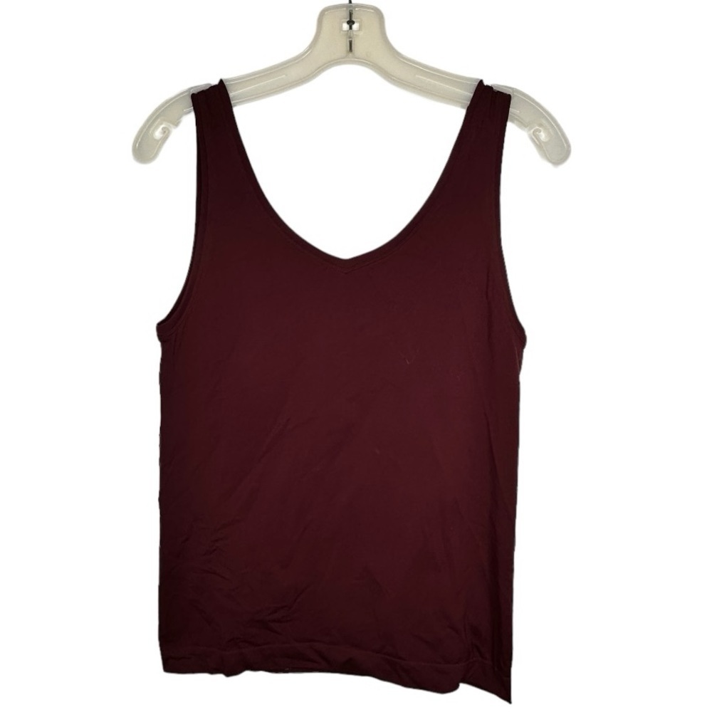 White House Black Market Burgundy Stretch Tank Top